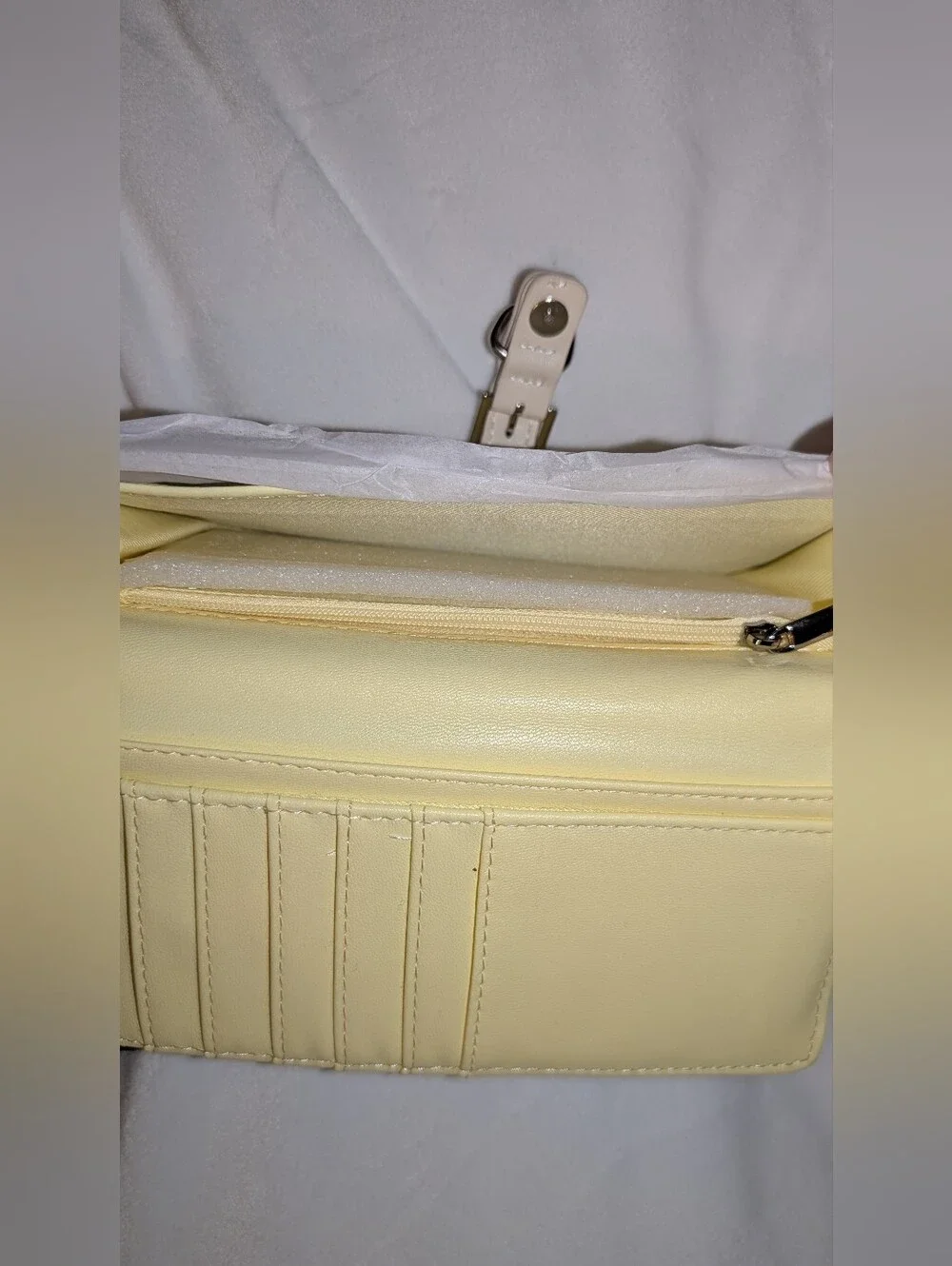 Steve Madden Wallet With Removable Card Holder Blue Yellow NWT